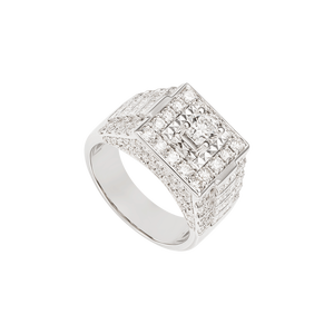 Nhẫn nam Kim cương Vàng trắng 14K PNJ DDDDW009144