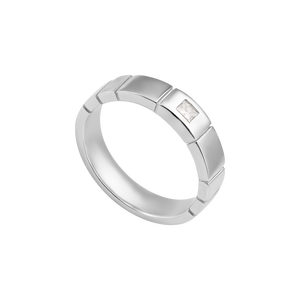 Nhẫn cưới Kim cương Vàng trắng 14K PNJ The moment DD00W004003