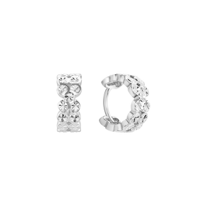 Bông tai Vàng trắng Ý 18K PNJ 0000W000172