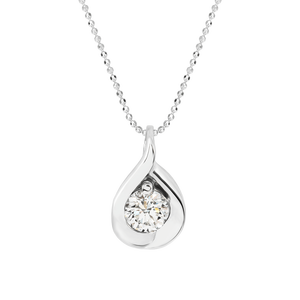 Mặt dây chuyền Kim cương Vàng trắng 14K PNJ DD00W000136