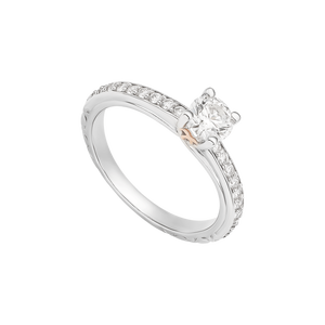 Nhẫn Kim Cương Vàng 14K PNJ Timeless Diamond DDDDC001258