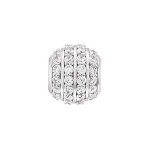 Hạt Charm Vàng trắng 18K đính đá CZ PNJ XM00W000070