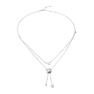 Dây cổ Kim cương Vàng Trắng 14K PNJ Timeless Diamond DDDDW000503