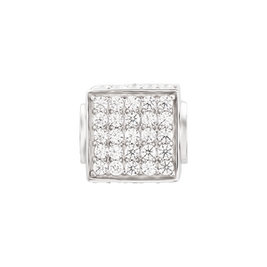 Hạt charm Vàng trắng 18K đính đá CZ PNJ XM00W000067