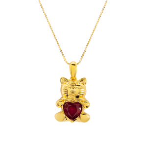 Mặt dây chuyền Vàng 18K đính đá Ruby PNJ RB00Y000091