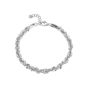 Lắc tay Vàng trắng Ý 18K PNJ 0000W000866