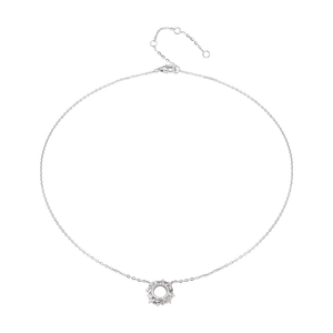 Dây cổ Kim cương Vàng trắng 14K PNJ DDDDW000396