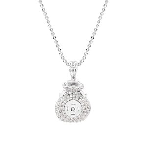 Mặt dây chuyền Vàng trắng 10K đính đá ECZ PNJ XMXMW002220