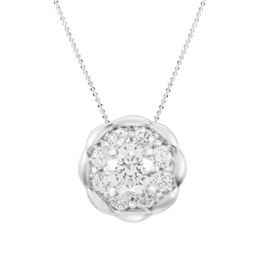 Mặt dây chuyền Kim cương Vàng trắng 14K PNJ DDDDW000929