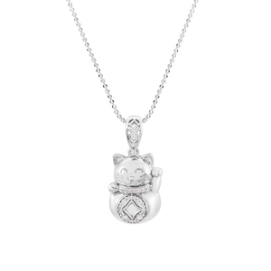 Mặt dây chuyền Kim cương Vàng trắng 14K PNJ DDDDW002167