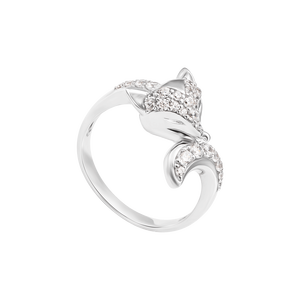 Nhẫn Vàng trắng 10K đính đá ECZ PNJ XMXMW003308