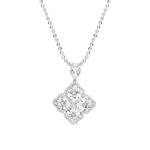 Mặt dây chuyền Vàng trắng Ý 18K đính đá CZ PNJ XMXMW001853