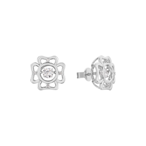 Bông tai Bạc đính đá PNJSilver XMXMW060137