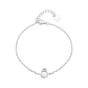 Lắc tay Bạc đính Ngọc Trai PNJSilver Kim tiền PMXMW060001