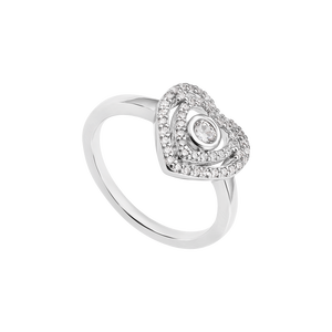 Nhẫn bạc đính đá PNJSilver XMXMW060119
