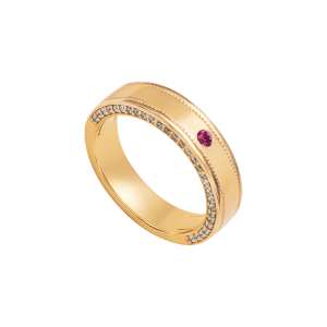 Nhẫn Vàng 18K đính đá Ruby PNJ RBDDY000245