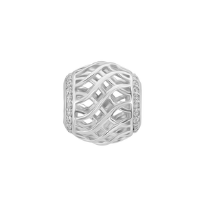 Hạt Charm Me Vàng trắng 18K đính đá CZ PNJ XM00W000081