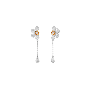 Bông tai Vàng 10K đính đá ECZ PNJ Euphoria XMXMC000423