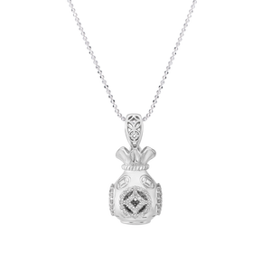 Mặt dây chuyền Vàng trắng 14K Kim cương PNJ DDDDW002168