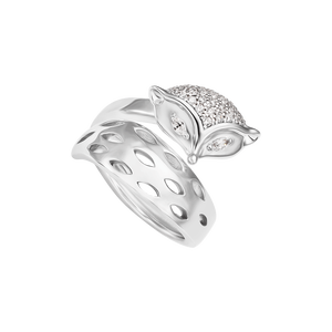 Nhẫn Vàng trắng 10K đính đá ECZ PNJ XMXMW061046