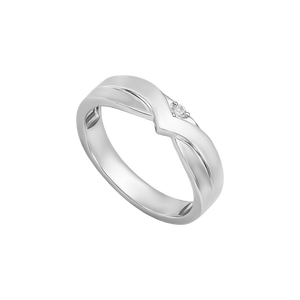 Nhẫn cưới nam Kim cương Vàng trắng 14K Disney|PNJ DD00W004379