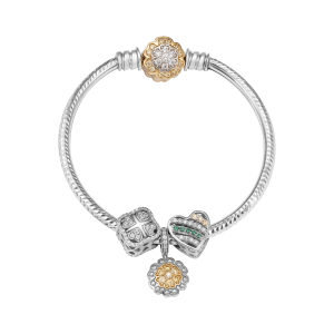 Vòng tay Vàng 10K đính đá ECZ PNJ ZTMXC000019