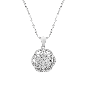 Mặt dây chuyền bạc đính đá PNJSilver XMXMK000238