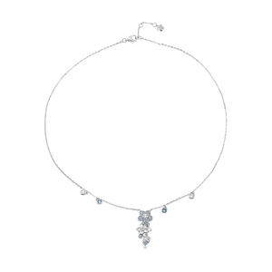 Dây cổ Vàng trắng 10K đính đá Synthetic PNJ Euphoria ZTMXW000015