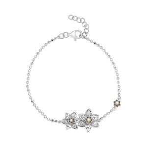 Lắc tay Vàng trắng 10K đính đá Synthetic PNJ Euphoria ZTMXW000005