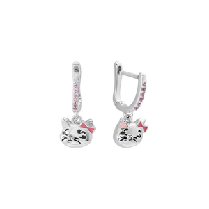 Bông tai trẻ em Bạc đính đá PNJSilver XMXMW060172