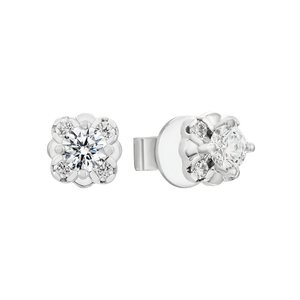 Bông tai Kim cương Vàng trắng 14K PNJ DDDDW000309