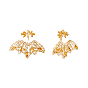 Bông tai Vàng 18K đính đá Citrine PNJ CTMXY000009