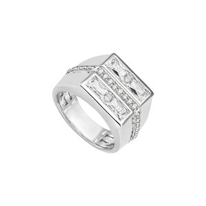 Nhẫn nam Vàng Trắng 10K PNJ XMXMW003810