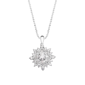 Mặt dây chuyền Kim cương Vàng trắng 14K PNJ DDDDW001444