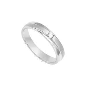 Nhẫn cưới Kim cương Vàng trắng 14K PNJ Chung Đôi DD00W000632