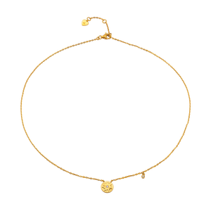 Dây cổ Vàng 14K đính đá ECZ Disney|PNJ XM00Y000231