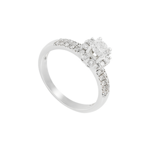 Nhẫn Kim cương Vàng trắng 14K PNJ DDDDW001760