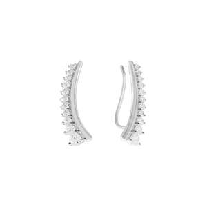 Bông tai Vàng Trắng 10K đính đá ECZ PNJ XMXMW002271