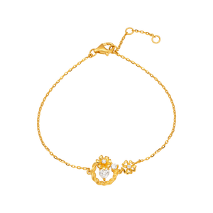 Lắc Vàng 14K đính đá ECZ Disney|PNJ Tangled XMXMY000907