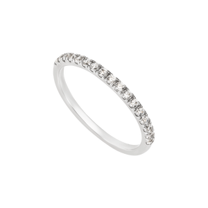 Nhẫn Vàng trắng 10K đính đá ECZ Swarovski PNJ Snow White & the Seven Dwarfs XM00W000505