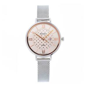 Đồng Hồ Casio Nữ SHE-4059M-4AUDF Dây Thép Không Gỉ 41 × 34mm