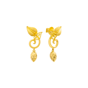 Bông tai cưới Vàng 24K PNJ Trầu cau 0000Y002680