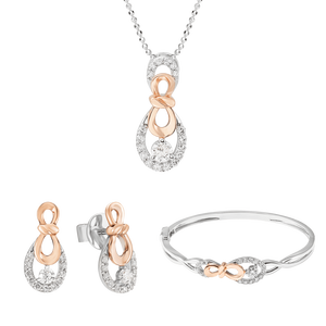 Bộ trang sức Kim cương Vàng 14K PNJ Family Infinity 2023 00090-00031