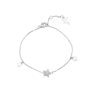 Lắc tay Kim cương Vàng Trắng 14K đính Ngọc trai Akoya Disney|PNJ Tinker Bell DDDDW000690