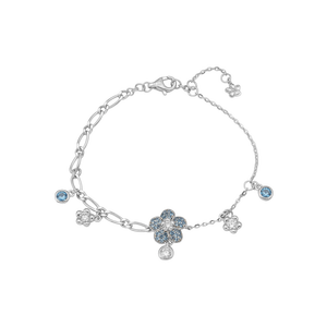 Lắc tay Vàng trắng 10K đính đá Synthetic PNJ Euphoria ZTMXW000004