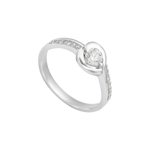 Nhẫn Kim cương Vàng trắng 14K PNJ DDDDW000935