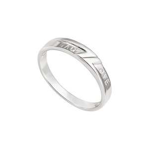 Nhẫn nam bạc PNJSilver chữ Love 0000K000046