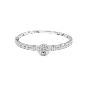 Vỏ vòng tay Kim cương Vàng trắng 18K PNJ 00DDW000114