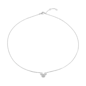 Dây cổ Vàng 14K đính đá ECZ Disney|PNJ Mickey & Minnie D100 XM00W000149