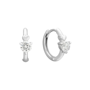 Bông tai trẻ em bạc đính đá PNJSilver XM00K000115